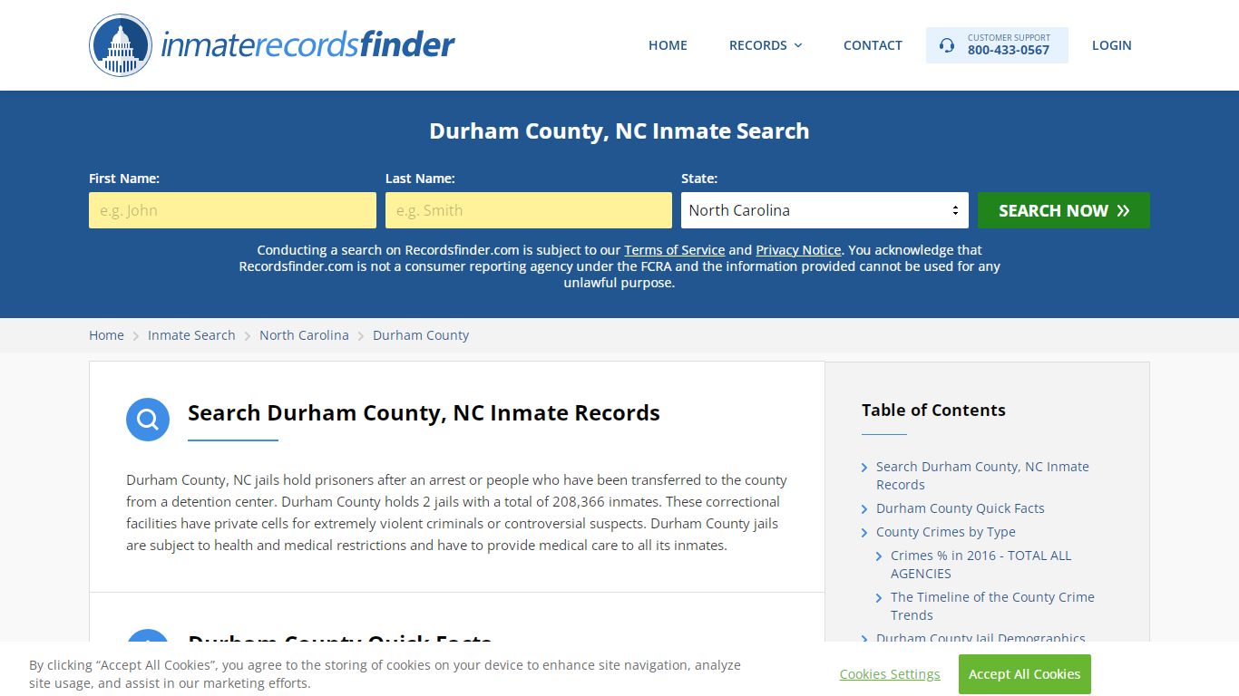 Durham County, NC Inmate Lookup & Jail Records Online