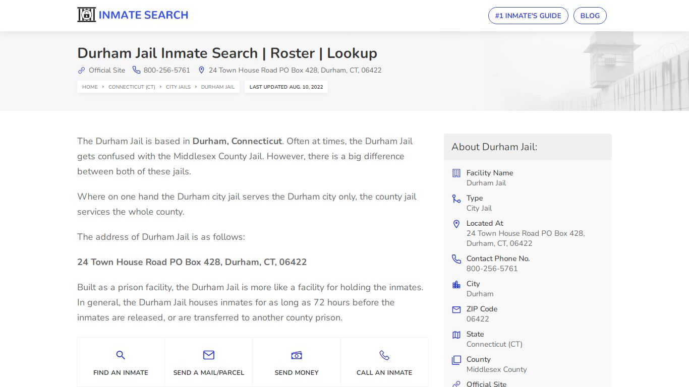 Durham Jail Inmate Search | Roster | Lookup